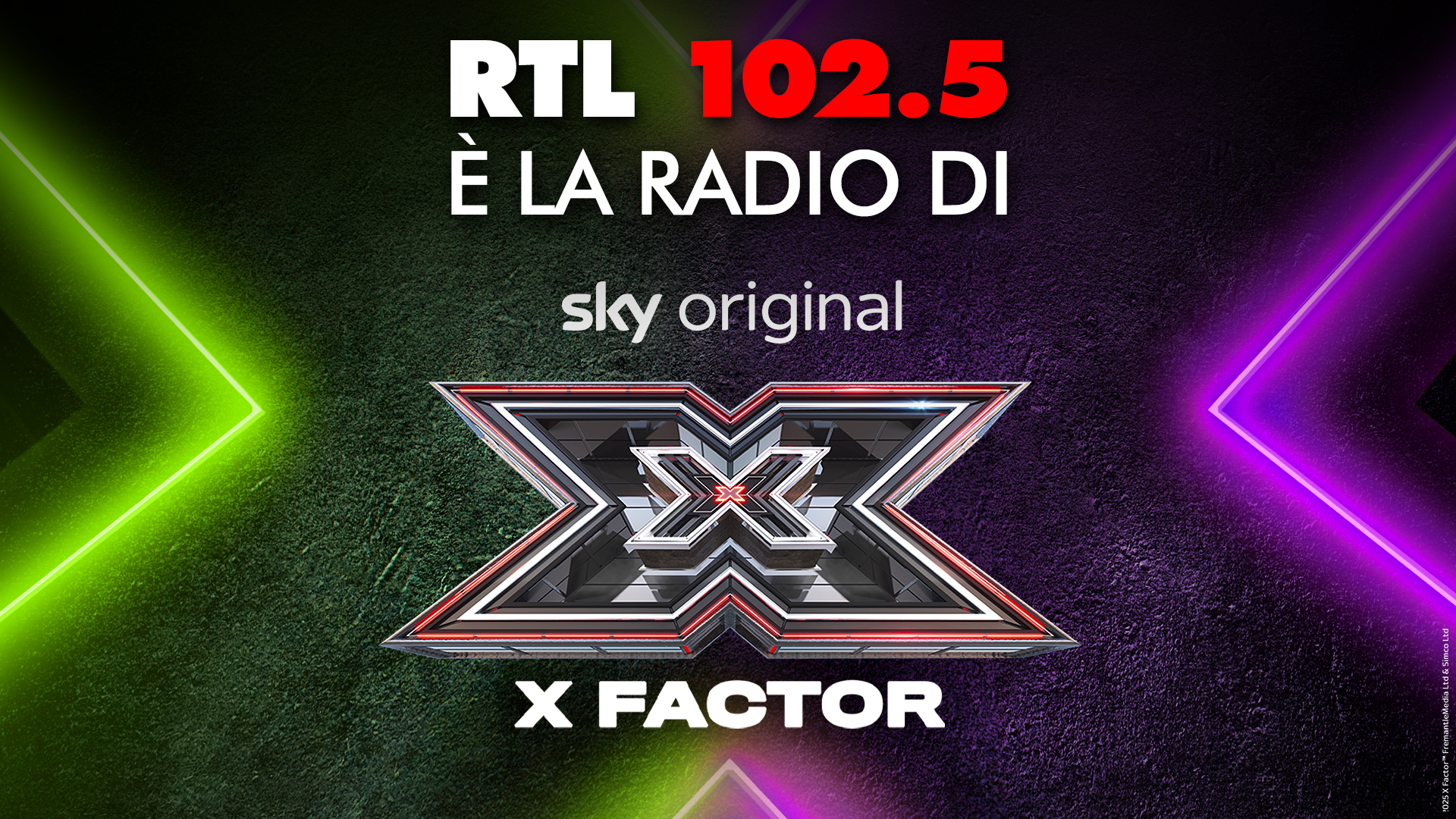 RTL 102.5 è la radio ufficiale di X Factor 2025